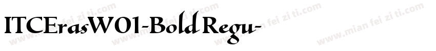 ITCErasW01-Bold Regu字体转换